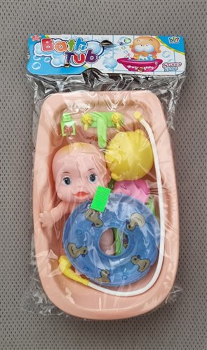 bábika vo vani s príslušenstvom bath tub č