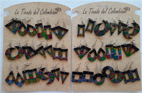 náušnice la tienda del colombiano č 1