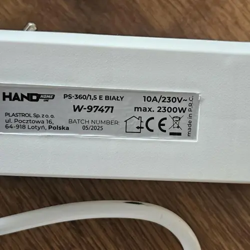 Predlžovací prívod zn. PLASTROL, modeltyp PS-3601,5 E  W-97471 obr.2