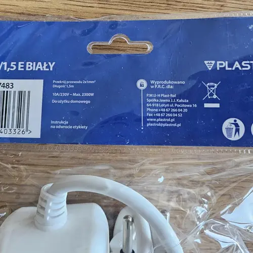 Predlžovací prívod zn. PLASTROL, model/typ PS-560/1,5 E / W-97483