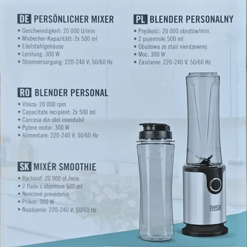  Smoothie mixér teesa, Model: TSA3535 