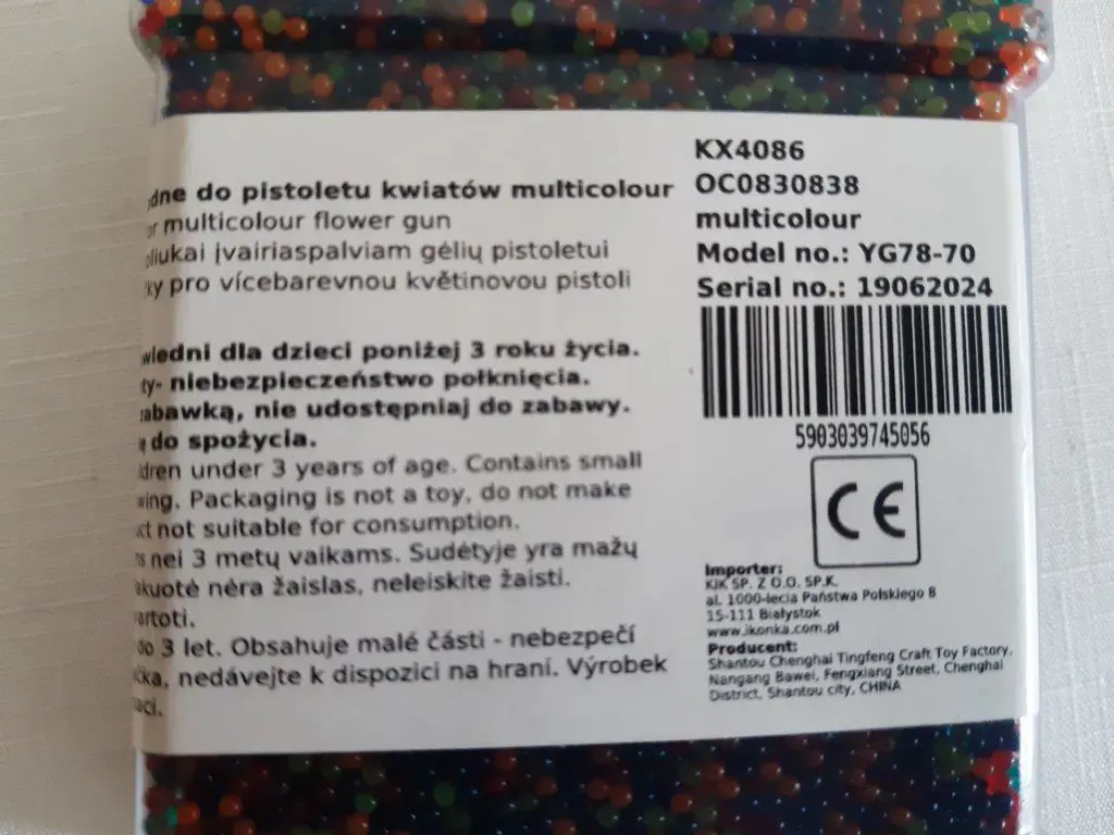 vodné hydrogélové guľôčky obr