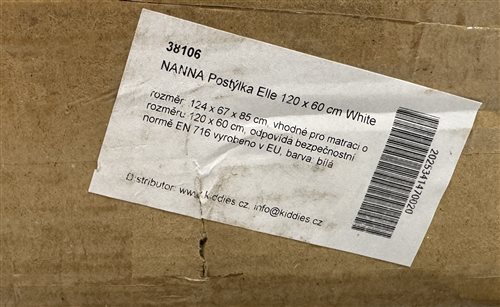 detská drevená postieľka nanna elle, obr